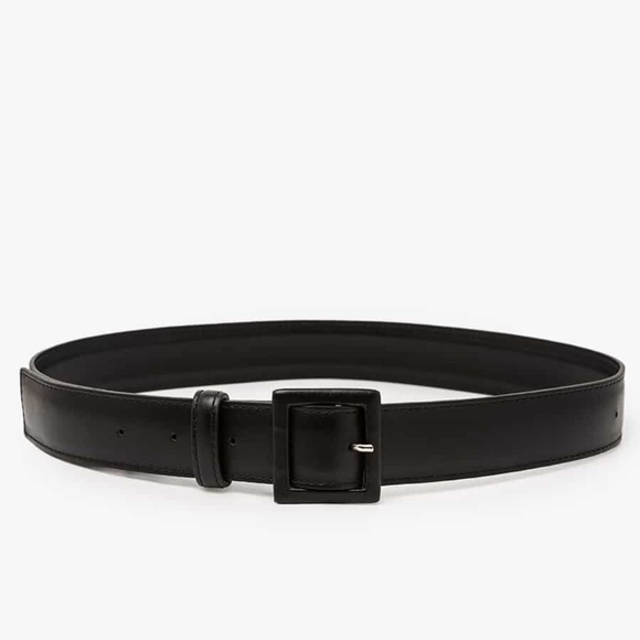 RITA ROW Marcela Belt with Lined Buckle Black